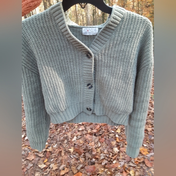 Poof! Sweaters - Poof apparel cropped sweater